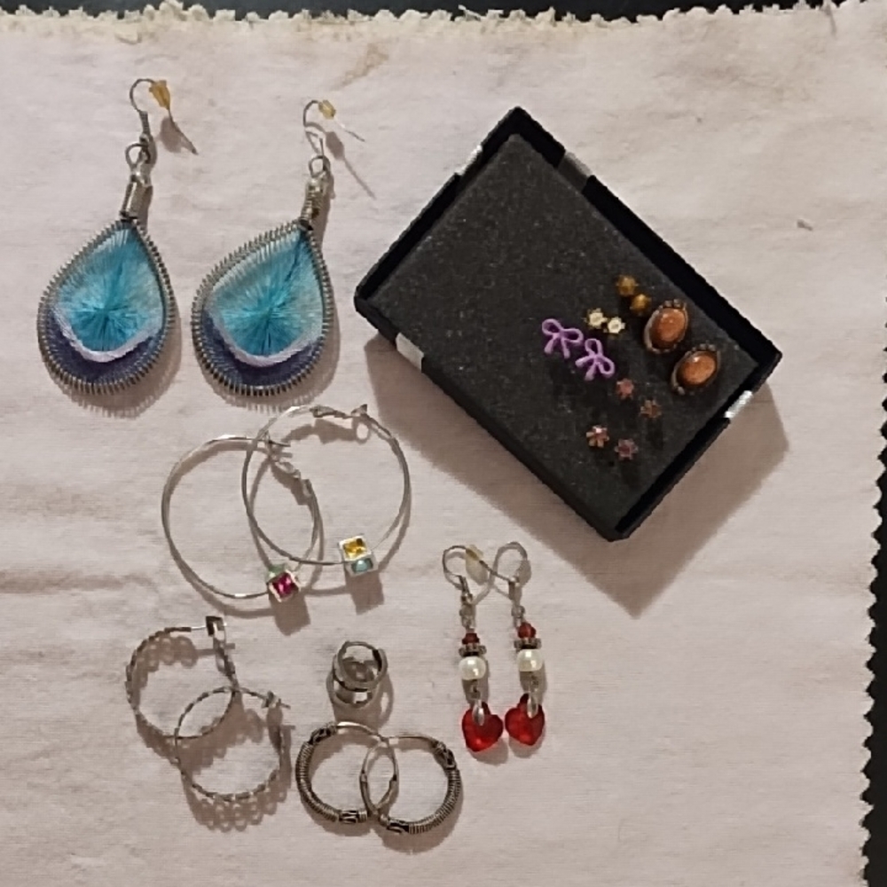 🇺🇸 Clearance 🇺🇸Earring Lot Costume Jewelry As Is